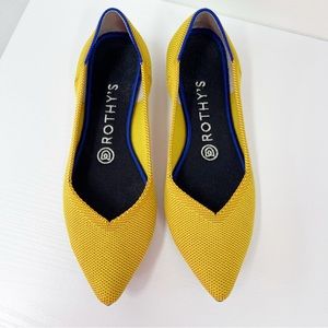 Rothy’s The Point in Marigold 7 Mustard Yellow (retired color)